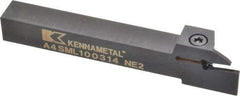 Kennametal - External Thread, 0.55" Max Depth of Cut, 3mm Min Groove Width, 5" OAL, Left Hand Indexable Grooving Cutoff Toolholder - 5/8" Shank Height x 5/8" Shank Width, A4..03.. Insert Style, A4SM Toolholder Style, Series A4 - Industrial Tool & Supply