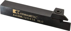 Kennametal - External Thread, 0.55" Max Depth of Cut, 4mm Min Groove Width, 5" OAL, Left Hand Indexable Grooving Cutoff Toolholder - 3/4" Shank Height x 3/4" Shank Width, A4..04.. Insert Style, A4SM Toolholder Style, Series A4 - Industrial Tool & Supply