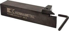 Kennametal - External Thread, 0.67" Max Depth of Cut, 4mm Min Groove Width, 6" OAL, Left Hand Indexable Grooving Cutoff Toolholder - 1-1/4" Shank Height x 1-1/4" Shank Width, A4..04.. Insert Style, A4SM Toolholder Style, Series A4 - Industrial Tool & Supply
