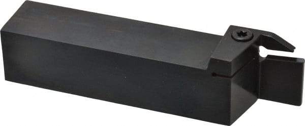 Kennametal - External Thread, 0.87" Max Depth of Cut, 5mm Min Groove Width, 6" OAL, Right Hand Indexable Grooving Cutoff Toolholder - 1-1/4" Shank Height x 1-1/4" Shank Width, A4..05.. Insert Style, A4SM Toolholder Style, Series A4 - Industrial Tool & Supply