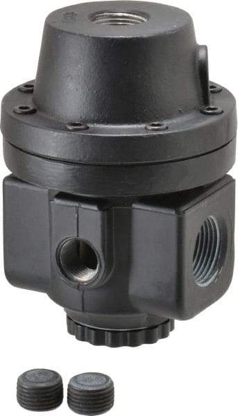 Norgren - 1 NPT Port, 300 CFM, Zinc/Aluminum Air Pilot Operated Regulator - 10 to 400 psi Range, 400 Max psi Supply Pressure, 4.16" Wide x 5.97" High - Industrial Tool & Supply