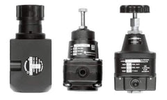 Norgren - 1/4 NPT Port, 6.4 CFM, Aluminum Remote Pilot Regulator - 5 to 125 psi Range, 450 Max psi Supply Pressure, 2.47" Wide x 5.24" High - Industrial Tool & Supply