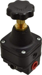 Norgren - 1/4 NPT Port, 12 CFM, Zinc Precision Constant Bleed Regulator - 0.4 to 10 psi Range, 150 Max psi Supply Pressure, 2.12" Wide x 4.55" High - Industrial Tool & Supply