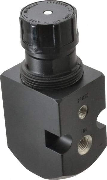 Norgren - 1/4 NPT Port, 6.4 CFM, Aluminum Feedback Pilot Regulator - 10 to 250 psi Range, 450 Max psi Supply Pressure, 2" Wide x 5.24" High - Industrial Tool & Supply