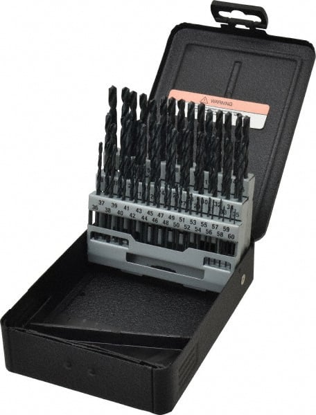 Triumph Twist Drill - 118° Point, Oxide Finish, High Speed Steel Jobber Length Drill Bit Set - Industrial Tool & Supply
