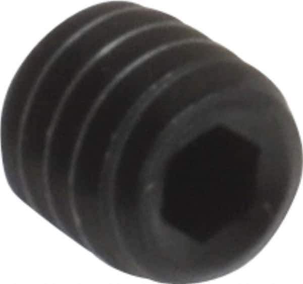 Value Collection - #4-48 UNF, 1/8" OAL, Cup Point Set Screw - Grade 8 Alloy Steel, 0.05" Key - Industrial Tool & Supply