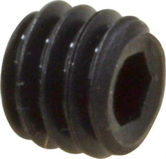 Value Collection - #6-40 UNF, 1/8" OAL, Cup Point Set Screw - Grade 8 Alloy Steel, 1/16" Key - Industrial Tool & Supply