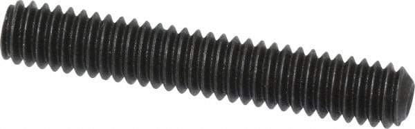 Value Collection - #8-32 UNC, 1" OAL, Cup Point Set Screw - Grade 8 Alloy Steel, 5/64" Key - Industrial Tool & Supply