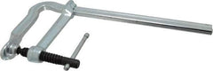 Bessey - 5-1/2" Deep Throat, 12" Max Capacity, Bend Sliding Arm Clamp - 1,100 Lb Clamping Pressure, 0.7" Spindle Diam - Industrial Tool & Supply