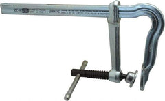 Bessey - 4" Deep Throat, 8" Max Capacity, Bend Sliding Arm Clamp - 770 Lb Clamping Pressure, 5/8" Spindle Diam - Industrial Tool & Supply