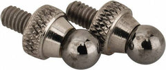 NES - #4-48, 3/16" Ball Diam, Carbide Ball Contact Point - 1/4" Contact Point Length - Industrial Tool & Supply