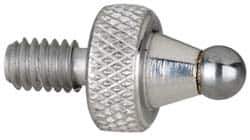 NES - #4-48, 7/64" Ball Diam, Carbide Ball Contact Point - 1/4" Contact Point Length - Industrial Tool & Supply