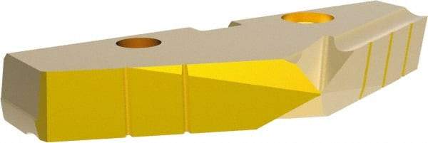 Allied Machine and Engineering - 60mm Diam x 5/16" Thick, Seat Code 4, 132° Included Angle Spade Drill Insert - TiN Coated, High Speed Steel, Series GEN2 T-A - Industrial Tool & Supply