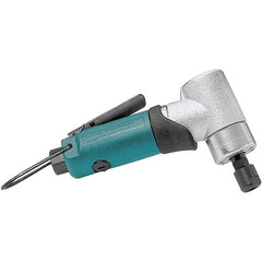 Dynabrade - 1/4" Collet, Angle Handle, Air Angle Die Grinder - 25,000 RPM, Front Exhaust, 18 CFM, 0.4 hp, 90 psi, 1/4 NPT Inlet - Industrial Tool & Supply