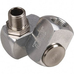 Dynabrade - 3/8 Pneumatic Hose Swivel Fitting - Aluminum, Universal Interchange - Industrial Tool & Supply