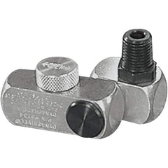 Dynabrade - 1/4 Male x Female NPT Pneumatic Hose Swivel Fitting - Aluminum - Industrial Tool & Supply