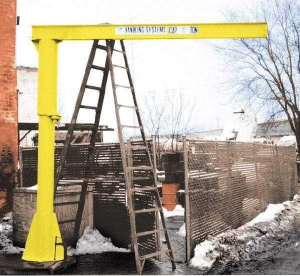 Value Collection - 1,000 Lb Load Capacity, Steel Jib Crane - Pillar Base Jib - Industrial Tool & Supply