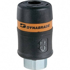 Dynabrade - Female NPT Pneumatic Hose Coupler - 1/4" Body Diam - Industrial Tool & Supply
