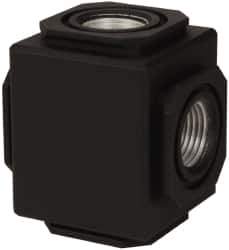 Norgren - Aluminum FRL Manifolding Block - Use with Compact Compressed Air Filters - Industrial Tool & Supply