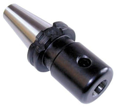 Collis Tool - CAT50 Taper Shank 20mm Hole End Mill Holder/Adapter - 47.5mm Nose Diam, 3" Projection, Through-Spindle & DIN Flange Coolant - Exact Industrial Supply