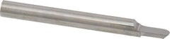 Accupro - 5/32" Shank Diam, 1-1/2" OAL, 5/32" Cut Diam, Ball Engraving Cutter - 3/16" LOC, 1 Flute, Right Hand Cut, Micrograin Solid Carbide, Uncoated - Industrial Tool & Supply