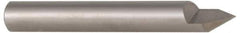 Accupro - 60° Incl Angle, 5/16" Shank Diam, 2" OAL, 5/16" Cut Diam, Conical Engraving Cutter - 3/8" LOC, 1 Flute, Right Hand Cut, Micrograin Solid Carbide, Uncoated - Industrial Tool & Supply