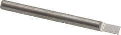 Accupro - 1/8" Shank Diam, 1-1/2" OAL, 1/8" Cut Diam, Square Engraving Cutter - 3/16" LOC, 1/8" Tip Diam, 1 Flute, Right Hand Cut, Micrograin Solid Carbide, Uncoated - Industrial Tool & Supply