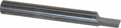 Accupro - 3/16" Shank Diam, 1-1/2" OAL, 3/16" Cut Diam, Square Engraving Cutter - 1/4" LOC, 0.188" Tip Diam, 1 Flute, Right Hand Cut, Micrograin Solid Carbide, Uncoated - Industrial Tool & Supply