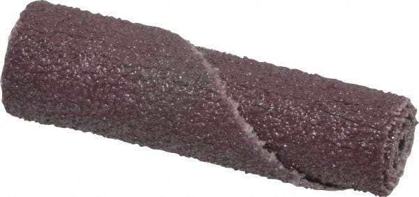 Standard Abrasives - 3/4" Max Roll Diam x 1-1/2" OAL, 60 Grit Aluminum Oxide Straight Cartridge Roll - 1/4" Pilot Hole Diam, Medium Grade - Industrial Tool & Supply
