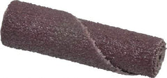 Standard Abrasives - 1/2" Max Roll Diam x 2" OAL, 60 Grit Aluminum Oxide Straight Cartridge Roll - 3/16" Pilot Hole Diam, Medium Grade - Industrial Tool & Supply