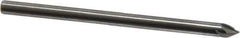 Made in USA - 3/32" Shank Diam, 5 Flute 60° Solid Carbide Countersink - Bright Finish, 1-1/2" OAL, Right Hand Cut - Industrial Tool & Supply