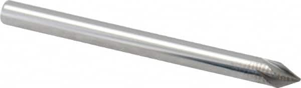 Made in USA - 1/8" Shank Diam, 5 Flute 60° Solid Carbide Countersink - Industrial Tool & Supply