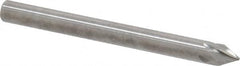 Made in USA - 3/16" Shank Diam, 5 Flute 60° Solid Carbide Countersink - Industrial Tool & Supply