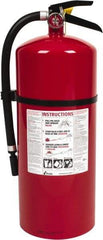 Kidde - 18 Lb, 6-A:80-B:C Rated, Dry Chemical Fire Extinguisher - 7" Diam x 21.6" High, 195 psi, 20' Discharge in 22 sec, Rechargeable, Steel Cylinder - Industrial Tool & Supply