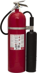 Kidde - 15 Lb, 10-B:C Rated, Carbon Dioxide Fire Extinguisher - 6.87" Diam x 26" High, 850 psi, 8' Discharge in 14 sec, Rechargeable, Aluminum Cylinder - Industrial Tool & Supply