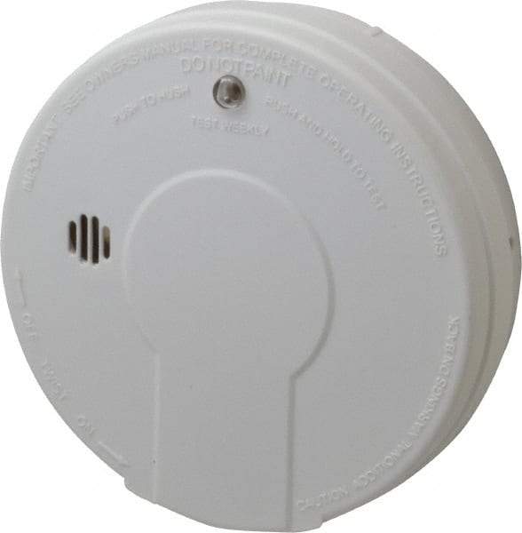 Kidde - 5 Inch Diameter, Smoke Alarm - 85 dB Decibel Rating, 9V Battery Included, Tamper Resistant - Industrial Tool & Supply