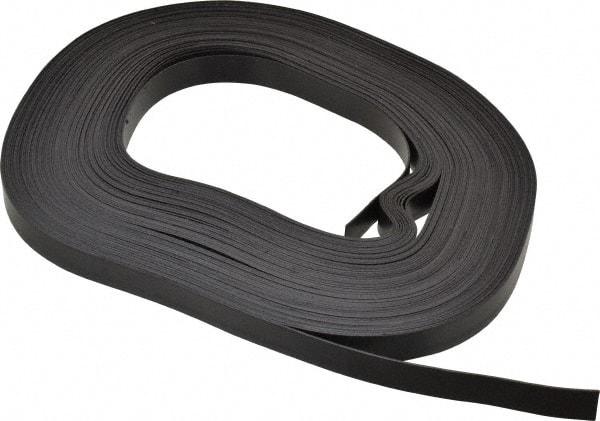 Mag-Mate - 100' Long x 1/2" Wide x 1/32" Thick Flexible Magnetic Strip - 4 Lb Max Pull Force, 2 Linear Ft/Lb Magnetic Pull Force, Plain Back - Industrial Tool & Supply