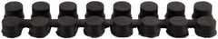 Wearwell - 9" Long x 2-3/16" Wide x 7/8" Thick, Anti-Fatigue Modular Matting Connector - Black, For Dry & Wet Areas, Series 477 - Industrial Tool & Supply