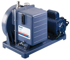 Welch Vacuum - 1 hp Rotary Vane Vaccum Pump - 115 Volts, 10.6 CFM, 20" Long x 14.1" Wide x 15.4" High - Industrial Tool & Supply