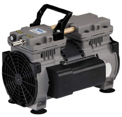 Welch Vacuum - 1/3 hp Rotary Vane Vaccum Pump - 115 Volts, 7.1 CFM, 11.1" Long x 9.2" Wide x 11" High - Industrial Tool & Supply