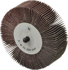 CGW Abrasives - 3" Diam x 1" Face Width, Medium Aluminum Oxide Coated Mounted Flap Wheel - Industrial Tool & Supply