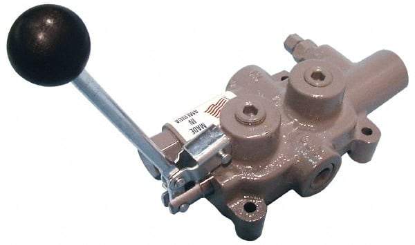 Prince - 25 GPM 3/4 Inlet Cast Iron Hydraulic Control Valve - 5-1/8" Wide x 12-1/2" Long - Industrial Tool & Supply