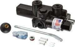 Prince - 20 GPM 3/4 Inlet Cast Iron Hydraulic Control Valve - 4-1/4" Wide x 12-1/4" Long - Industrial Tool & Supply