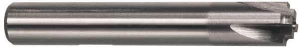 Interstate - 7/8" Radius, 2-1/2" Mill Diam, 4 Flute High Speed Steel Corner Rounding End Mill - Single End, Uncoated, 4-1/2" OAL, 3/4" Shank Diam - Industrial Tool & Supply