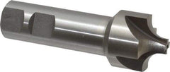 Interstate - 3/8" Radius, 1-1/4" Mill Diam, 4 Flute High Speed Steel Corner Rounding End Mill - Single End, Uncoated, 3-3/4" OAL, 7/8" Shank Diam - Industrial Tool & Supply