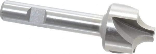 Interstate - 11/32" Radius, 1-1/8" Mill Diam, 4 Flute Cobalt Corner Rounding End Mill - Single End, Uncoated, 3-1/2" OAL, 1/2" Shank Diam - Industrial Tool & Supply