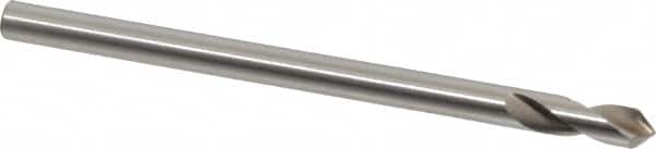Interstate - 1/4" Body Diam, 90°, 4" OAL, High Speed Steel Spotting Drill - Industrial Tool & Supply