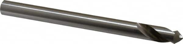 Interstate - 1/2" Body Diam, 90°, 6" OAL, High Speed Steel Spotting Drill - Industrial Tool & Supply