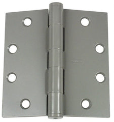Stanley - 4-1/2" Long x 4-1/2" Wide Brass Concealed Ball Bearing Commercial Hinge - Industrial Tool & Supply