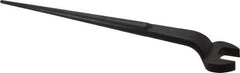 Proto - 1-1/16" Standard Spud Handle Open End Wrench - 17-1/4" OAL, Single End, Black Finish - Industrial Tool & Supply